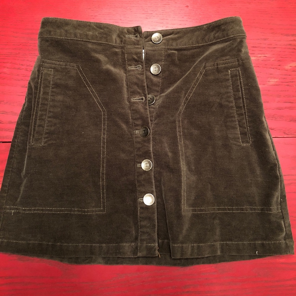 Suede Mini Skirt